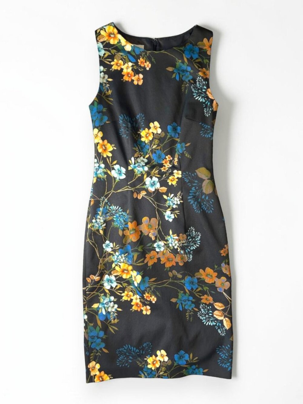 Hobbs London black floral Moira sheath dress